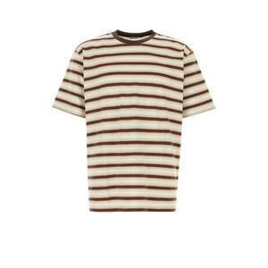 Auralee Men Embroidered Cotton T-Shirt